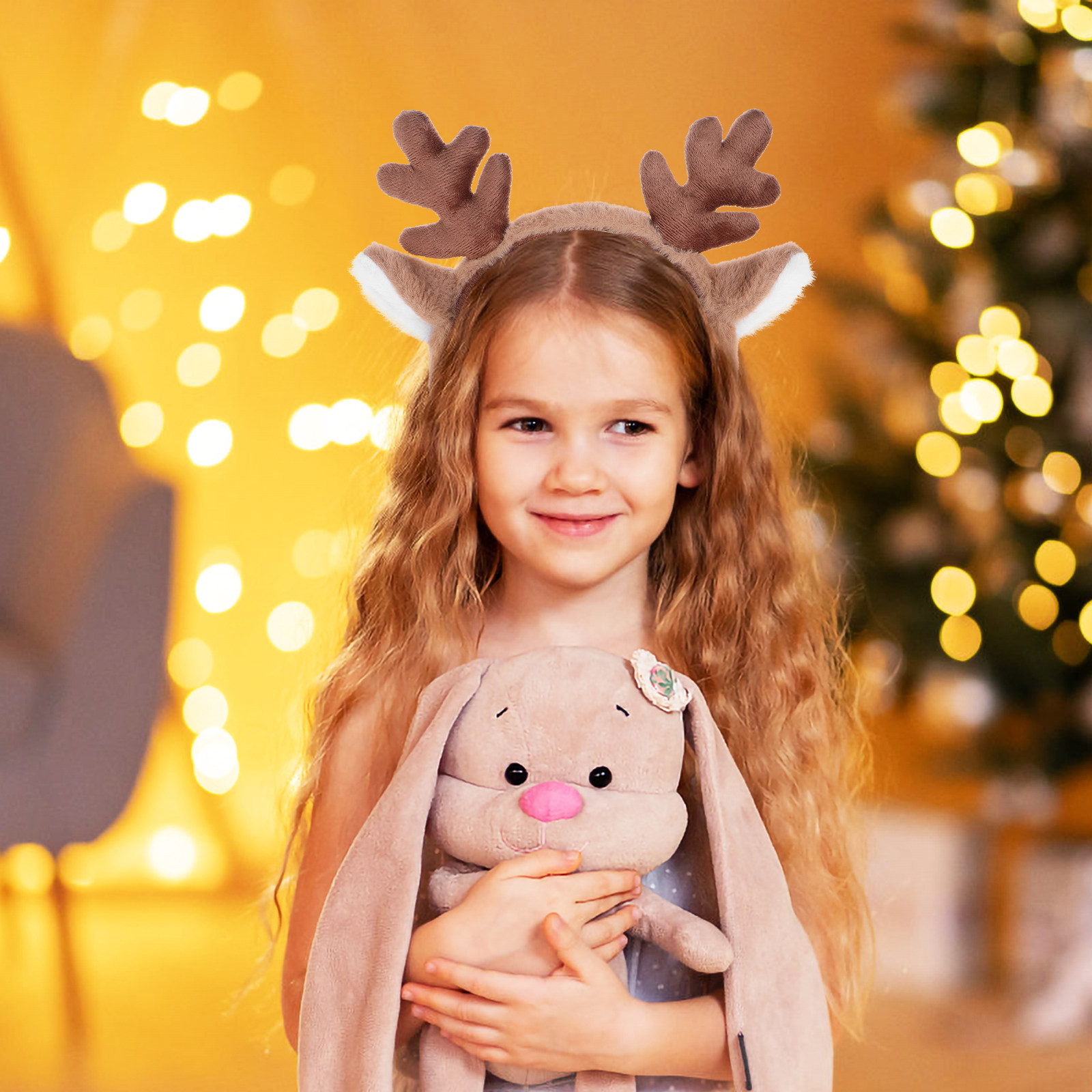 Reindeer Antlers Headband - Xmas Headband Reindeer Antlers Deer Ear