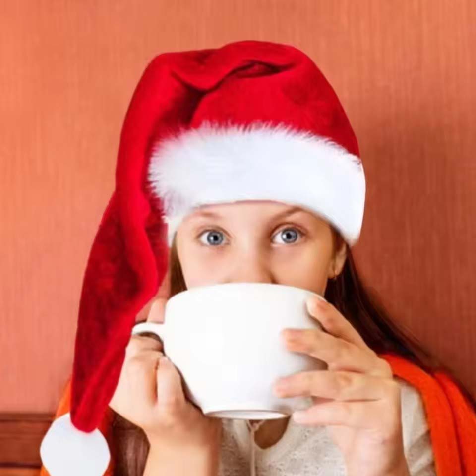 Long Plush Christmas Hat Velve - Santa Hat Plush recension och pris
