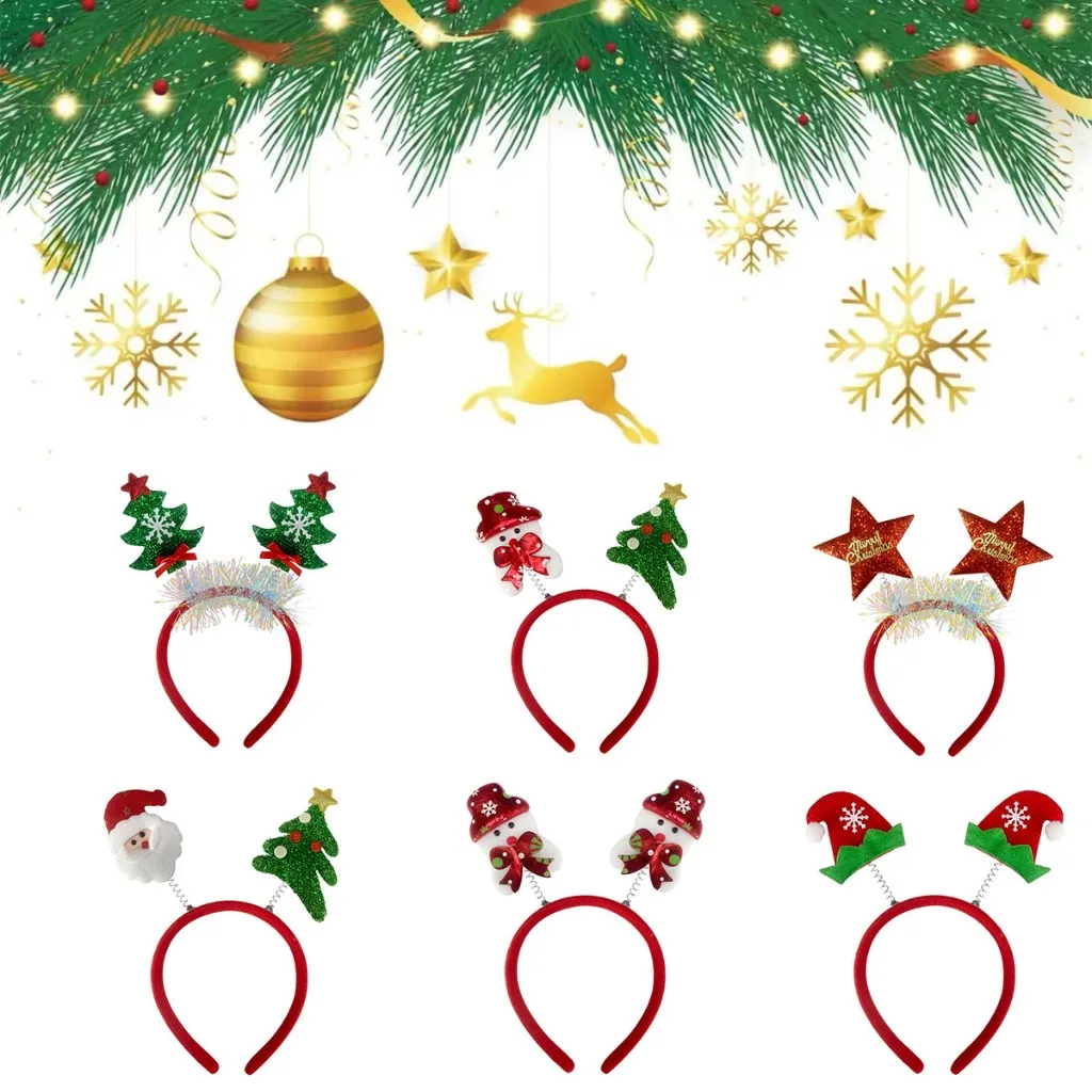 10pcs Christmas Hairband Xmas  - Reindeer Antlers Headband recension och pris