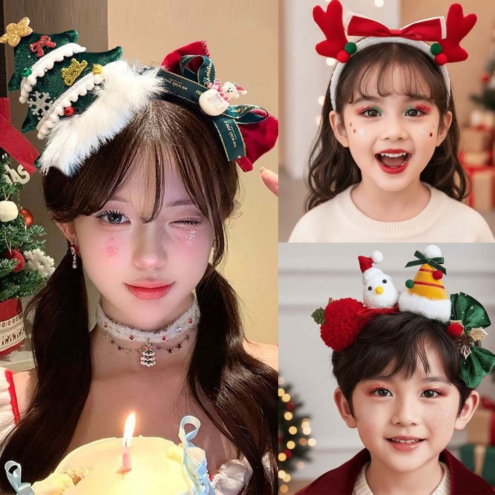 Shiny Sequin Christmas Headban - Santa Hat Plush recension och pris