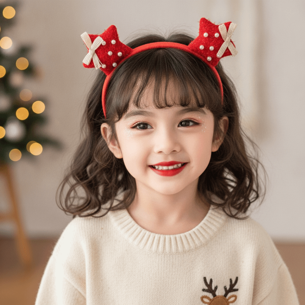 Shiny Sequin Christmas Headban - Santa Hat Plush recension och pris
