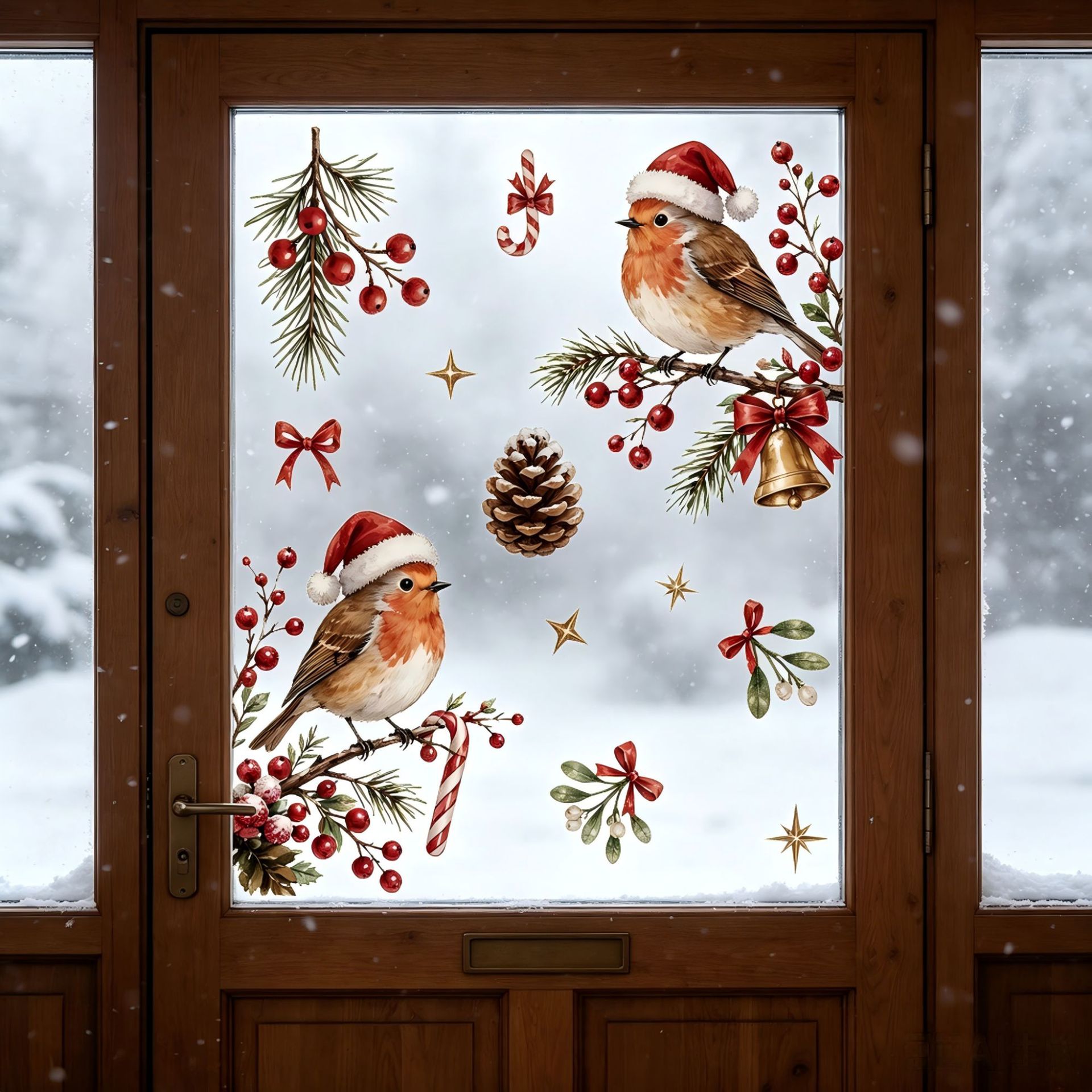 Festive Christmas Window Decal - Snowflake Window Decal recension och pris