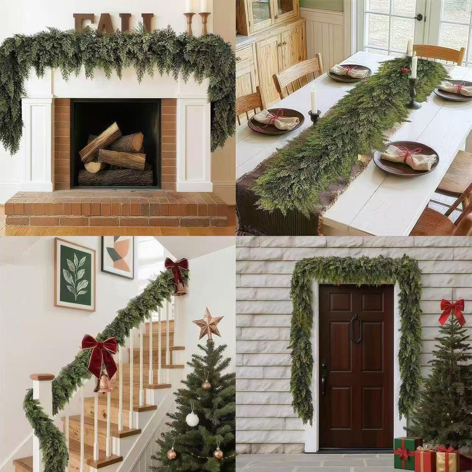 Christmas Garlands Artificial  - Christmas Wreath Fake recension och pris