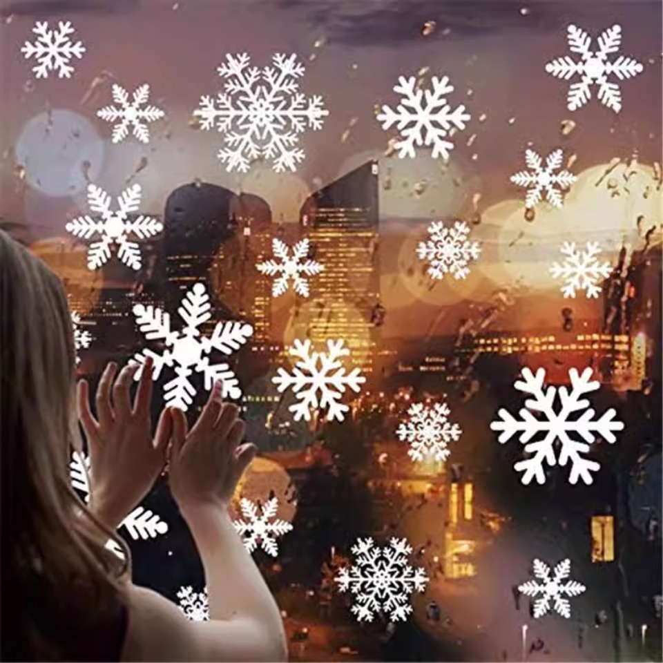 1Set Snowflake Window Stickers - Snowflake Window Decal recension och pris