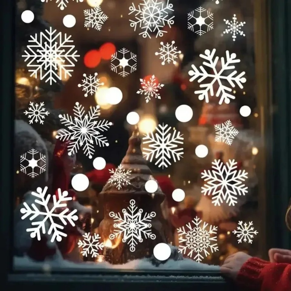 1Set Snowflake Window Stickers - Snowflake Window Decal recension och pris