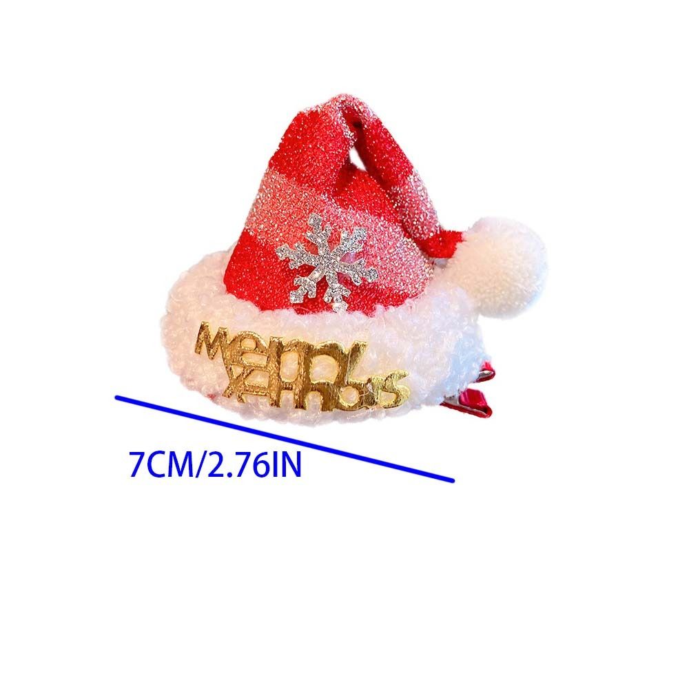 Cute Star Christmas Hair Clip  - Santa Hat Plush recension och pris