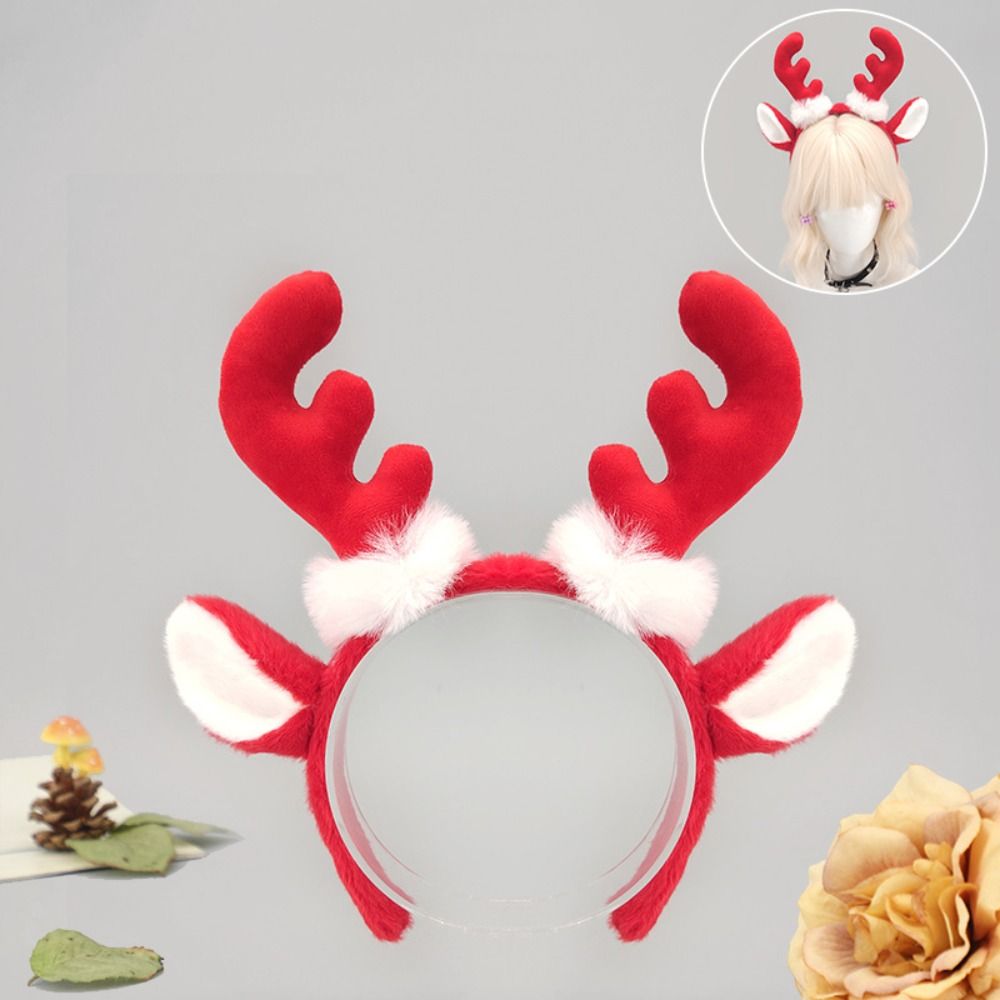 Realistic Plush Antler Headban - Reindeer Antlers Headband recension och pris