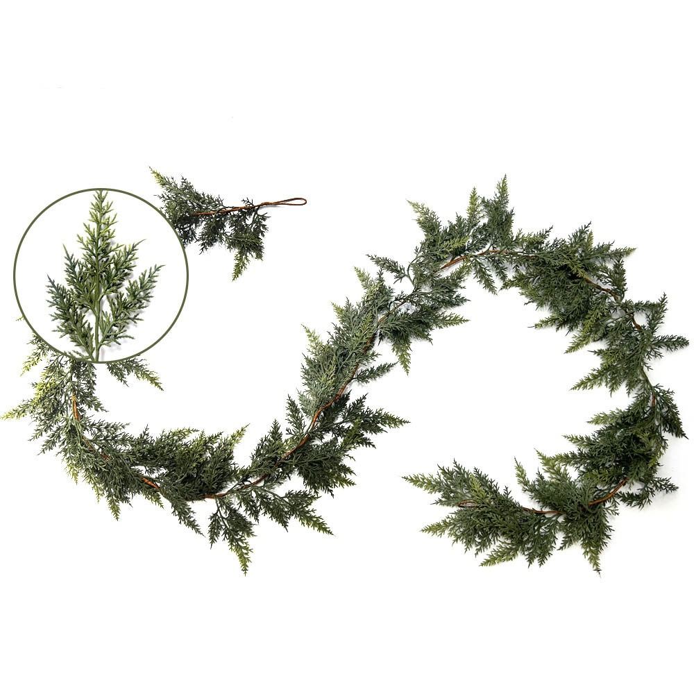 1.8/2.7m Artificial Norfolk Pi - Christmas Wreath Fake recension och pris