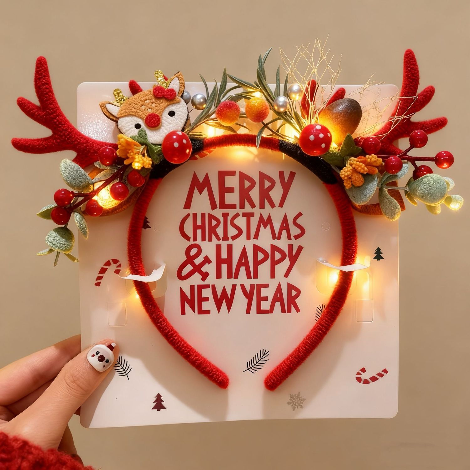 Christmas Reindeer Antlers Hea - Reindeer Antlers Headband recension och pris
