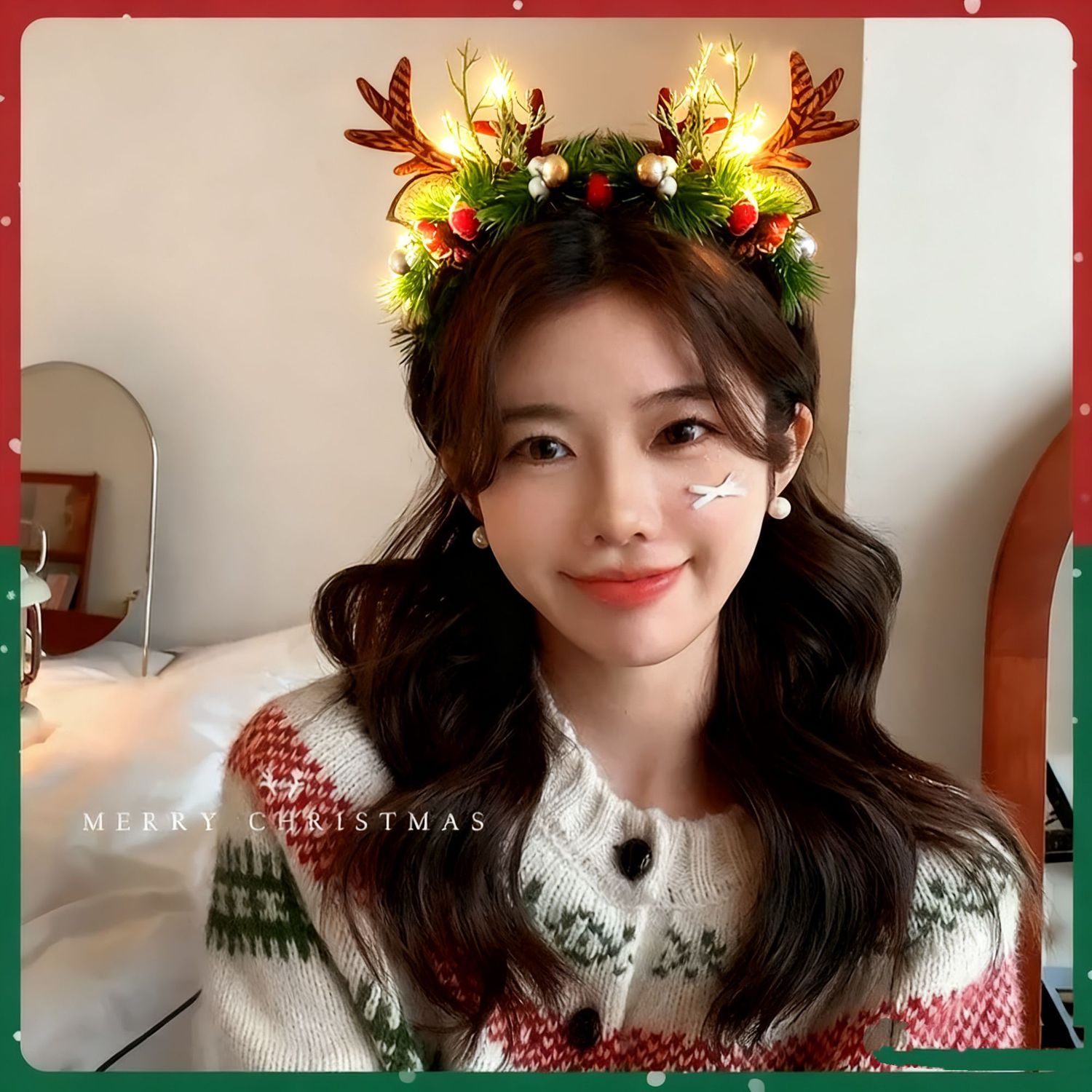 Christmas Reindeer Antlers Hea - Reindeer Antlers Headband recension och pris