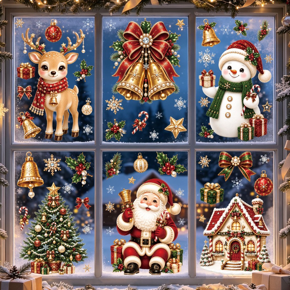 Christmas 2027 New Window Stic - Snowflake Window Decal recension och pris