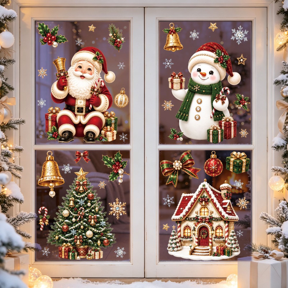 Christmas 2027 New Window Stic - Snowflake Window Decal recension och pris