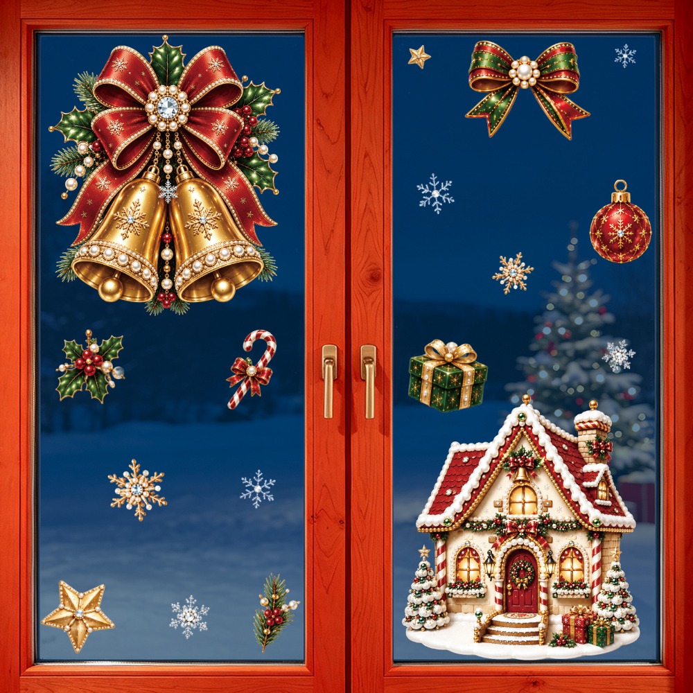 Christmas 2027 New Window Stic - Snowflake Window Decal recension och pris