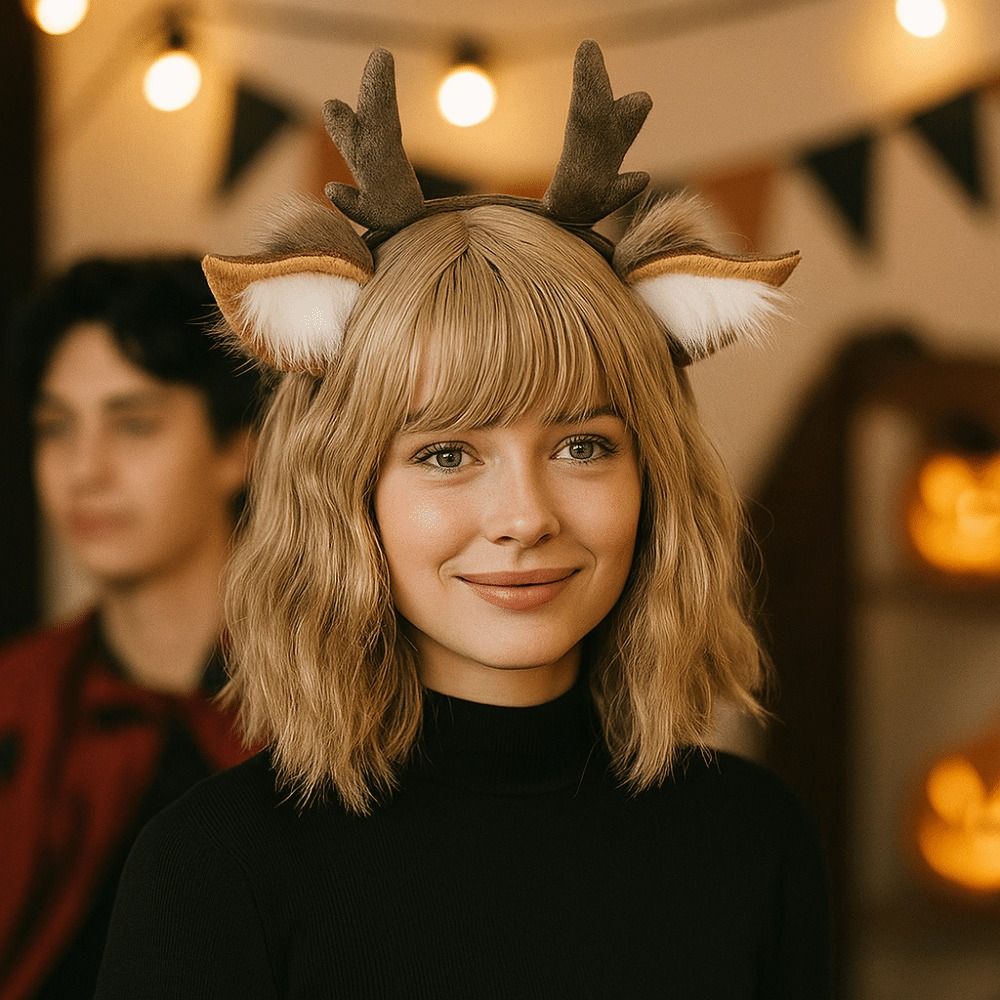 Unisex Deer Ears Reindeer Antl - Reindeer Antlers Headband recension och pris