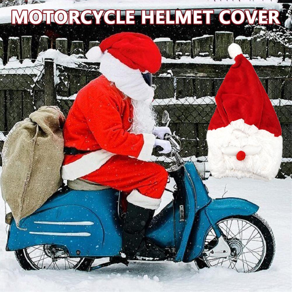 Motorcycle Santa Claus Funny C - Santa Hat Plush recension och pris