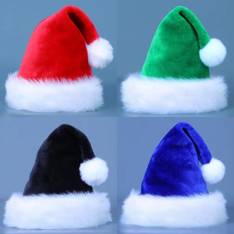 1pcPlush Santa Hats Velvet Chr - Santa Hat Plush recension och pris