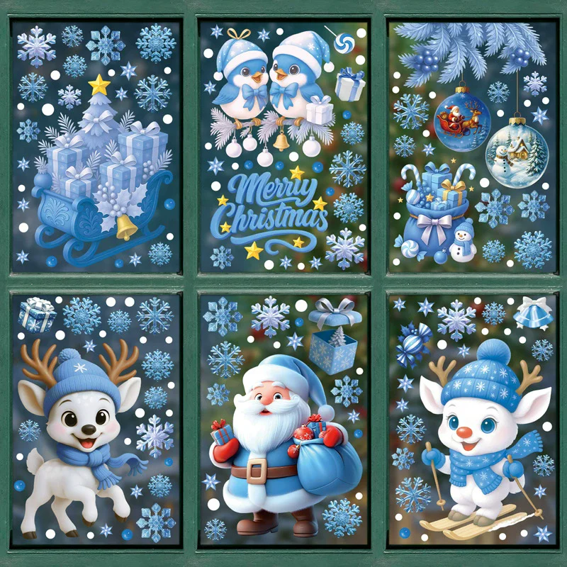 DIY Christmas PVC Window Stati - Snowflake Window Decal recension och pris