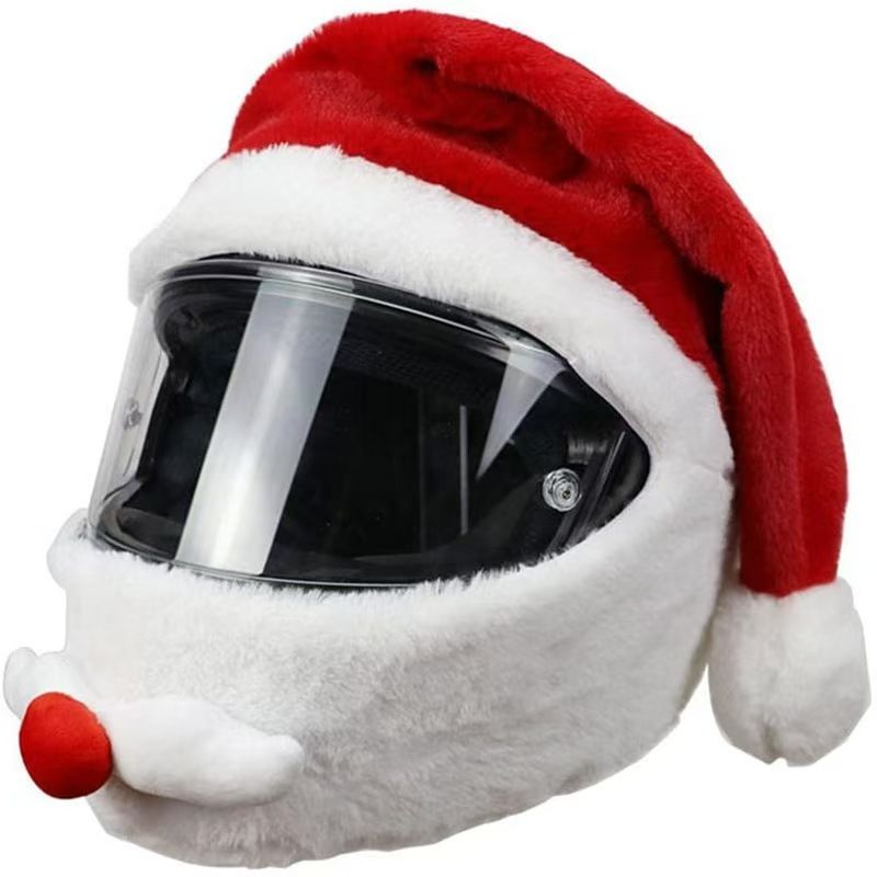 Christmas Santa Helmet Cover P - Santa Hat Plush recension och pris
