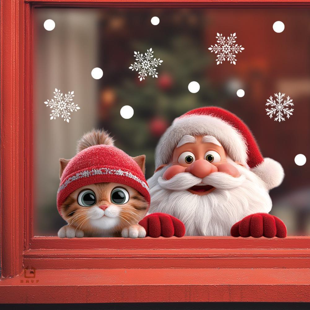 2pcs Christmas Window Clings S - Snowflake Window Decal recension och pris