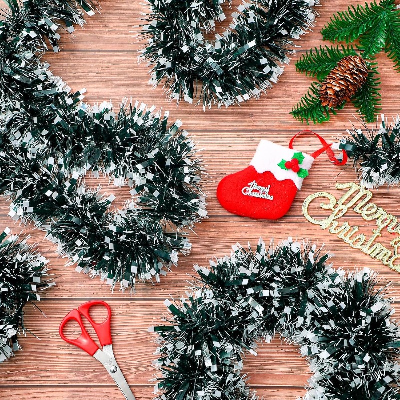 2/20m Christmas Ribbon Garland - Tinsel Garland Decoration recension och pris